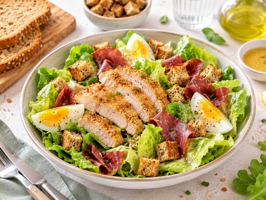 Salade César revisitée légère : version équilibrée